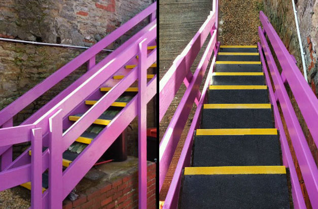 Stair Treads exceptional slip resistance in wet, oily and icy conditions. Stair Treads exceptional slip resistance in wet, oily and icy conditions.